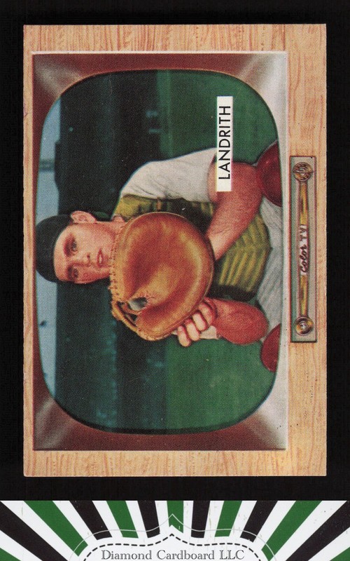 1955 Bowman #50 Hobie Landrith EXMT, front