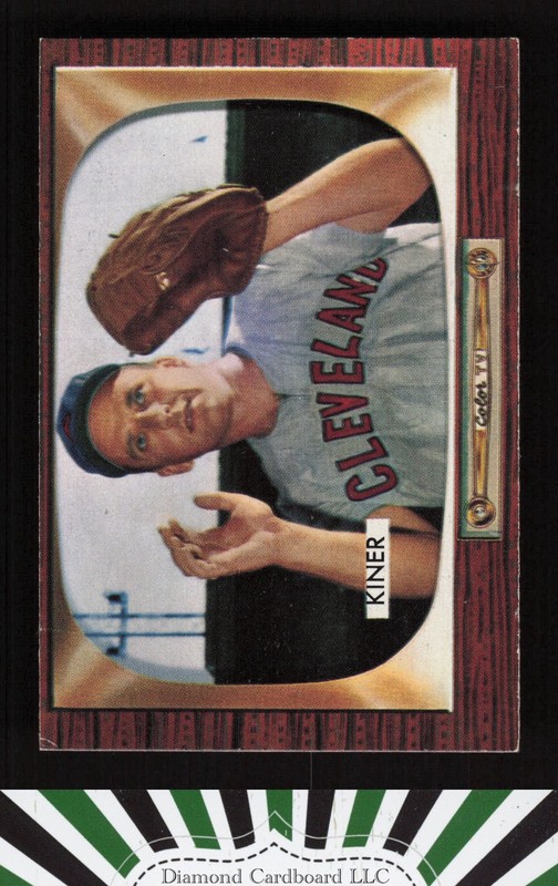 1955 Bowman #197 Ralph Kiner EX (but measures 1/8" short) a, front