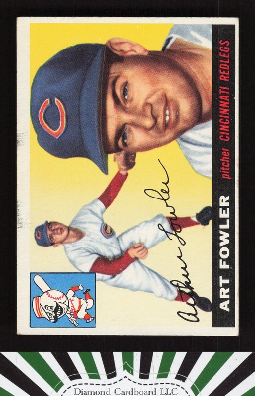 1955 Topps #3 Art Fowler VGEX j, front