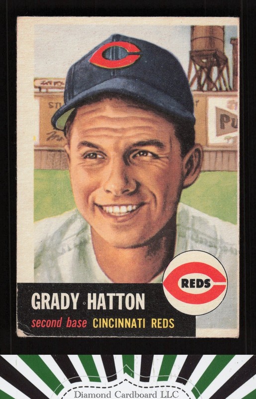 1953 Topps #45 Grady Hatton VG c, front