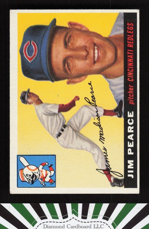 1955 Topps #170 Jim Pearce VGEX b, front
