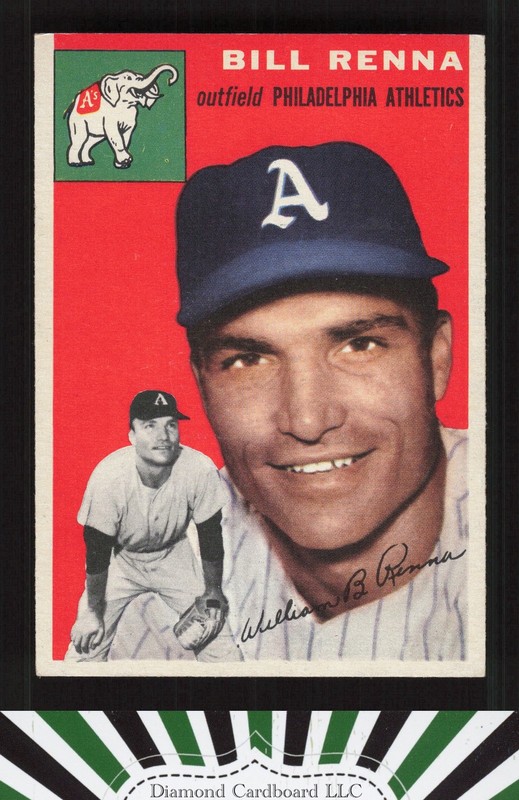 1954 Topps #112 Bill Renna EXMT [CENTERED] p, front