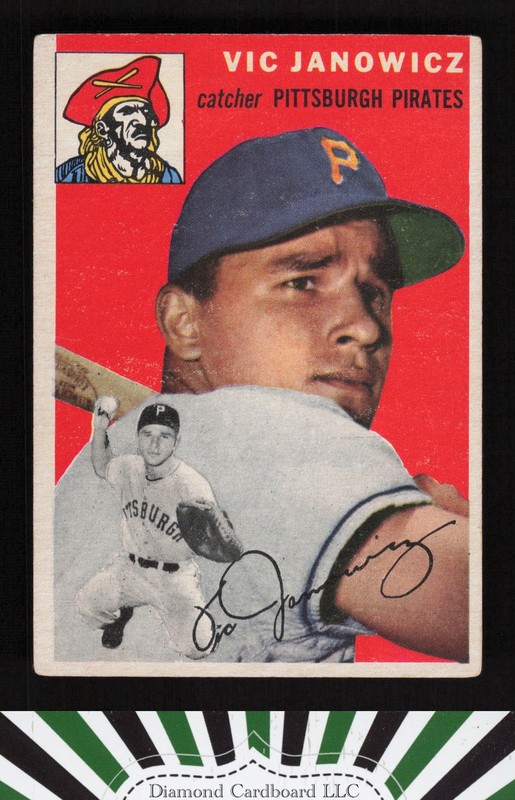 1954 Topps #16 Vic Janowicz VGEX b, front