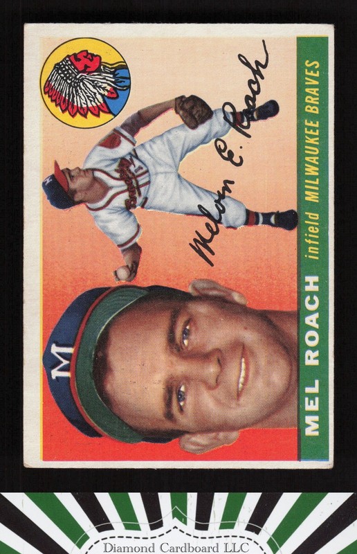 1955 Topps #117 Mel Roach VG b, front