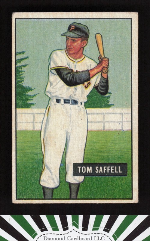 1951 Bowman #130 Tom Saffell VG+, front