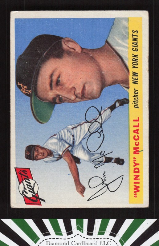 1955 Topps #42 Windy McCall VG f, front