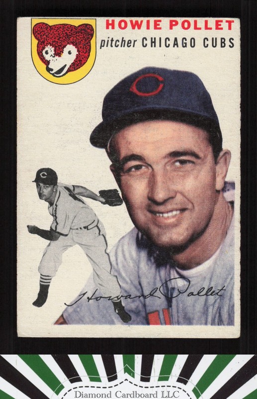 1954 Topps #89 Howie Pollet VG+ j, front