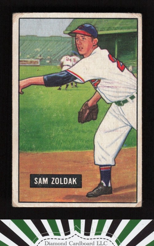1951 Bowman #114 Sam Zoldak GD, front