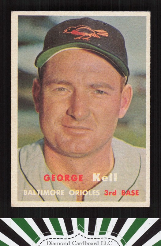 1957 Topps #230 George Kell VG+ n, front