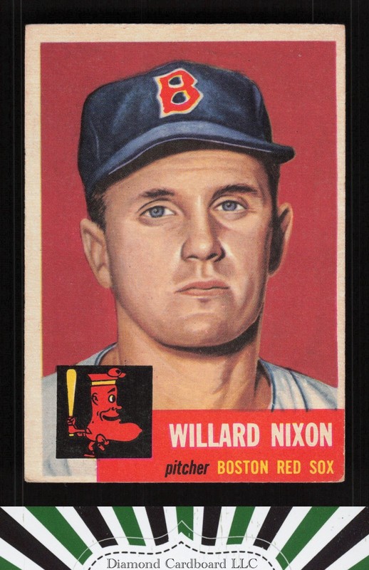 1953 Topps #30 Willard Nixon VGEX h, front