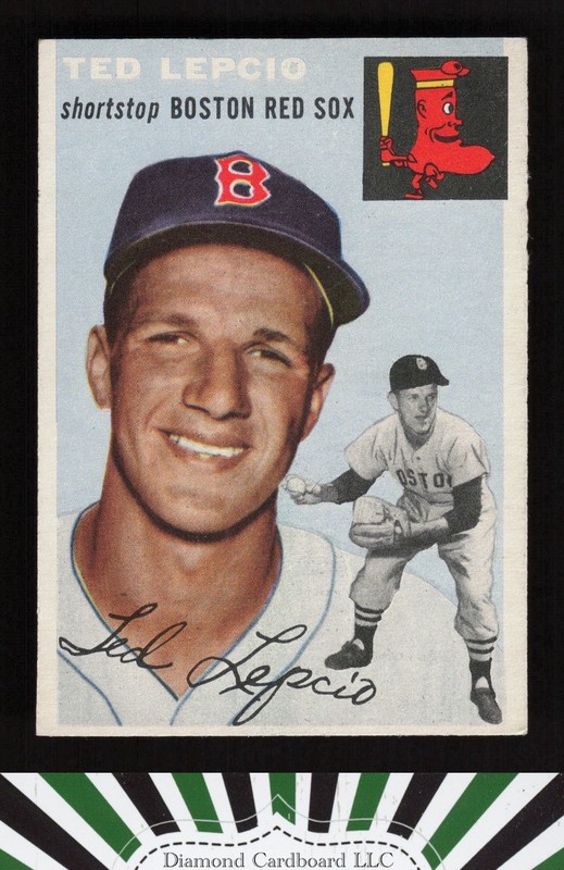 1954 Topps #66 Ted Lepcio VGEX+ g, front