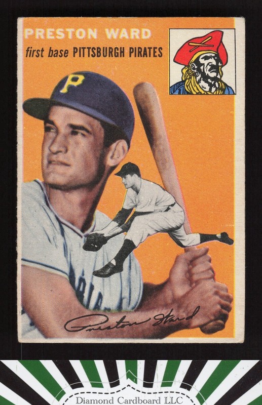 1954 Topps #72 Preston Ward VG a, front