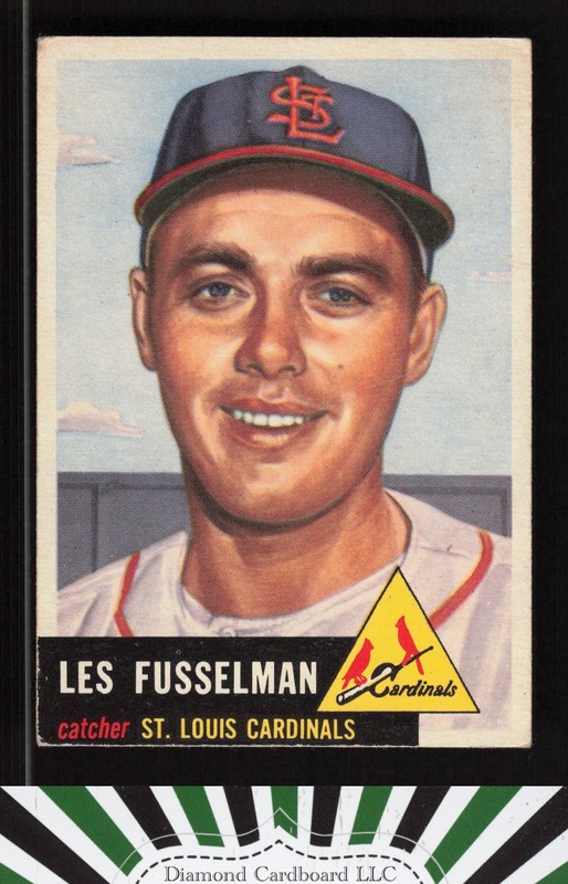 1953 Topps #218 Les Fusselman VG+ f, front