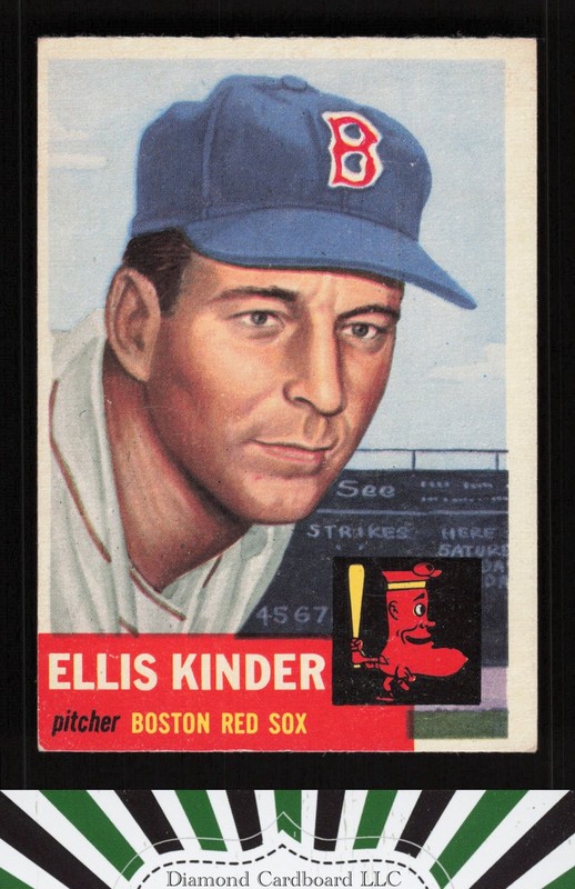 1953 Topps #44a Ellis Kinder VGEX f, front