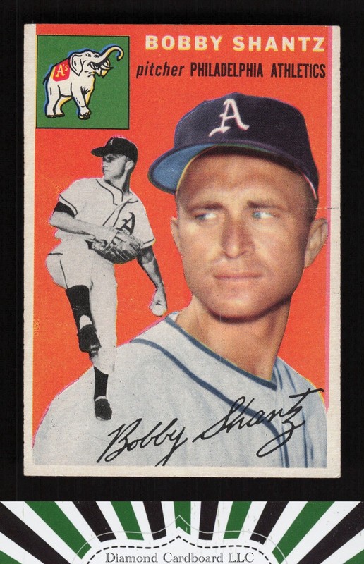 1954 Topps #21 Bobby Shantz VGEX a, front