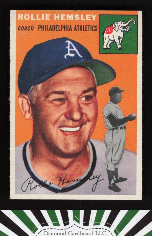 1954 Topps #143 Rollie Hemsley EX g, front