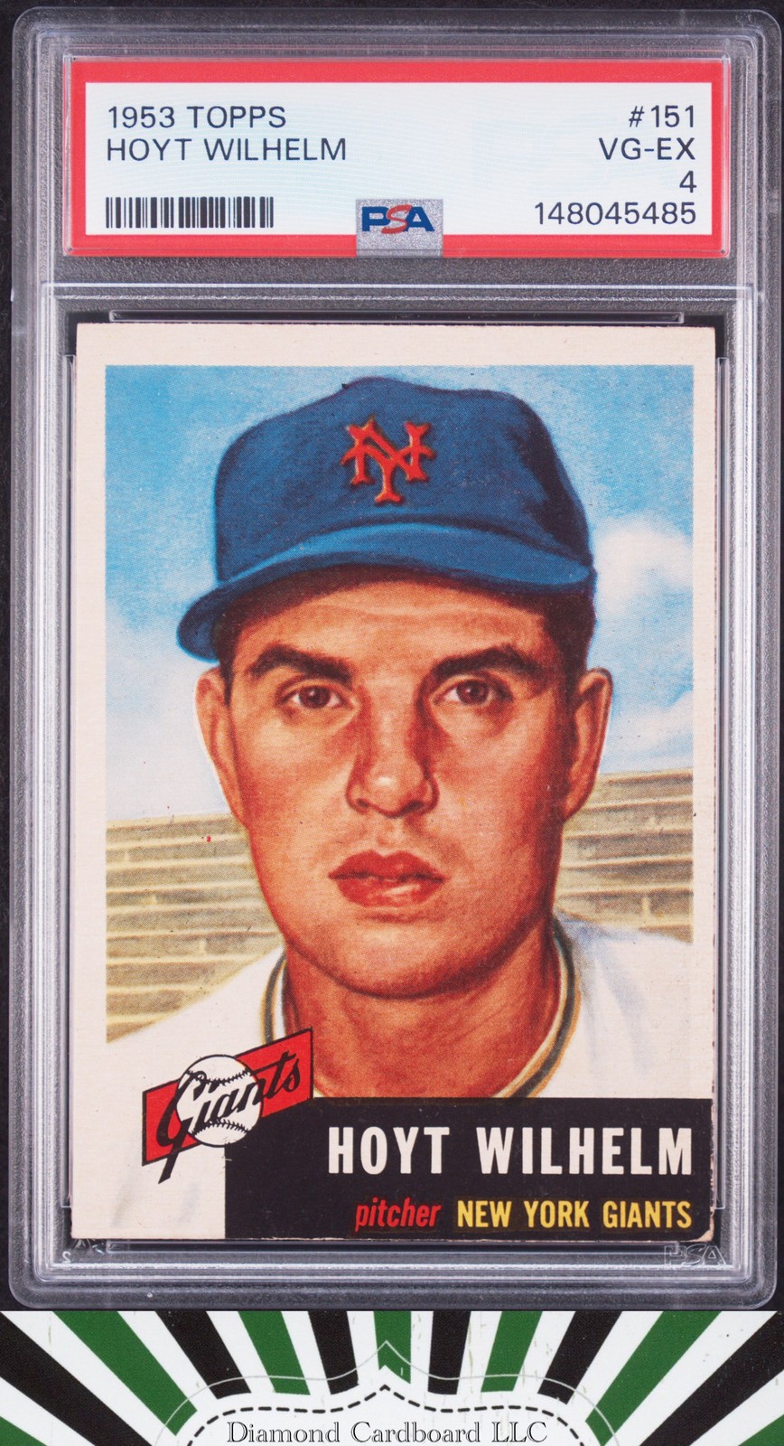 1953 Topps #151 Hoyt Wilhelm PSA 4, front
