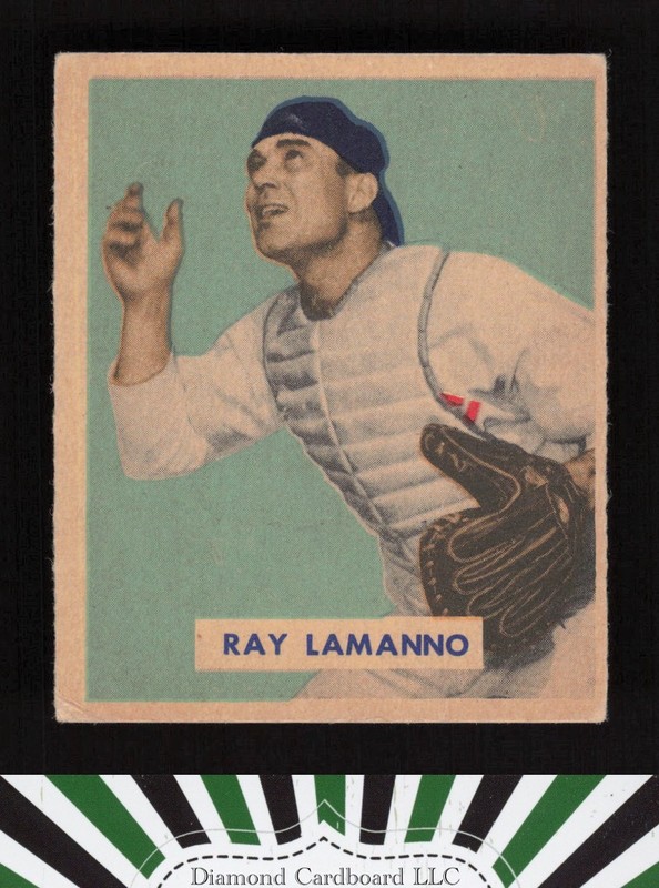 1949 Bowman #113 Ray Lamanno VGEX a, front