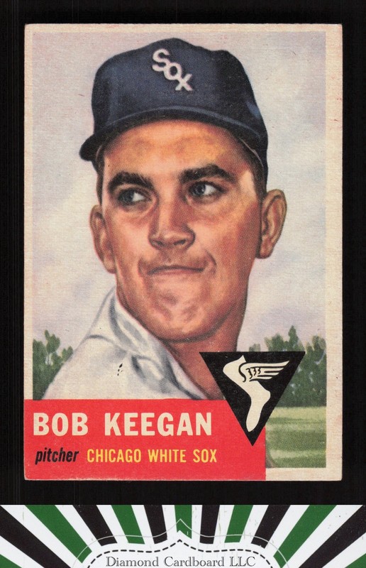 1953 Topps #196 Bob Keegan VGEX g, front