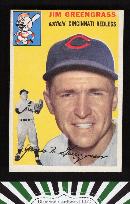 1954 Topps #22 Jim Greengrass EXMT d, front