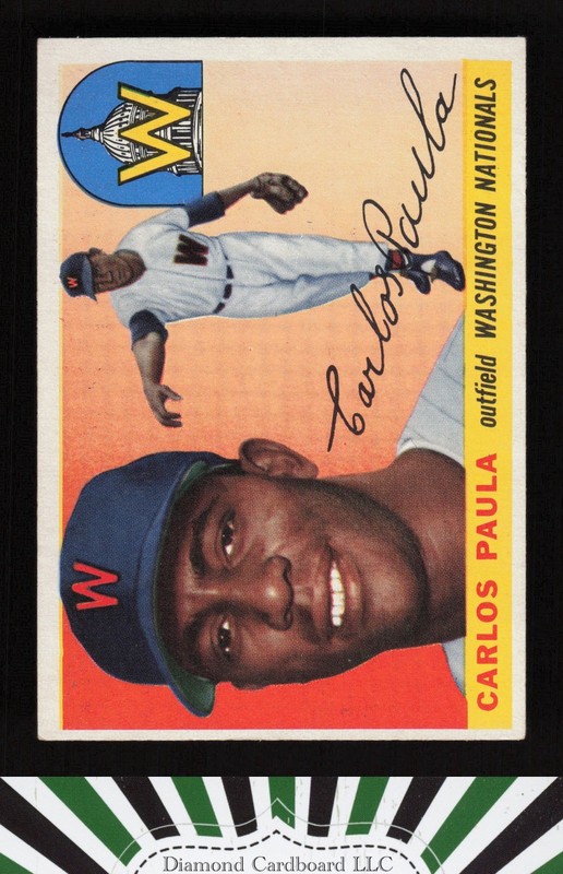 1955 Topps #97 Carlos Paula VGEX d, front
