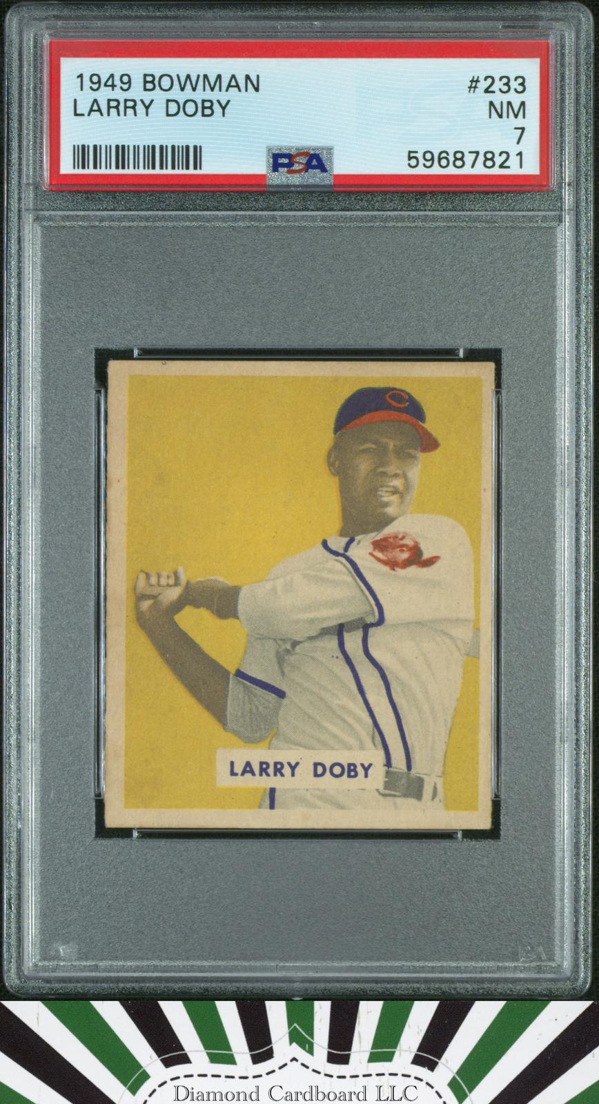 1949 Bowman #233 Larry Doby PSA 7 HOF RC, front