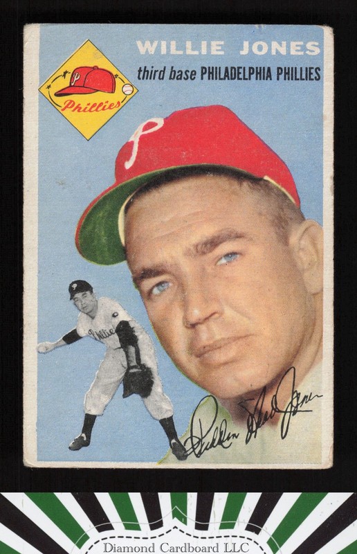 1954 Topps #41 Willie Jones GD d, front