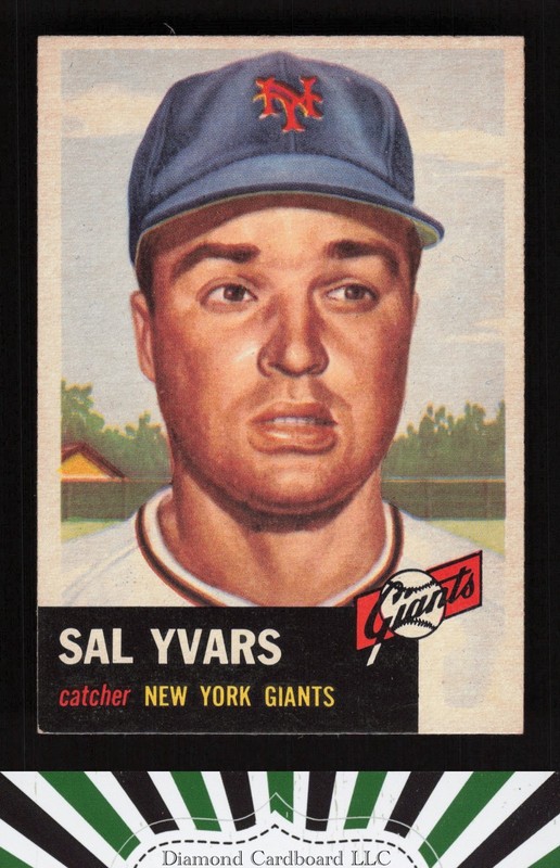 1953 Topps #11 Sal Yvars EX+ g, front