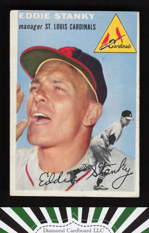 1954 Topps #38 Eddie Stanky VGEX e, front