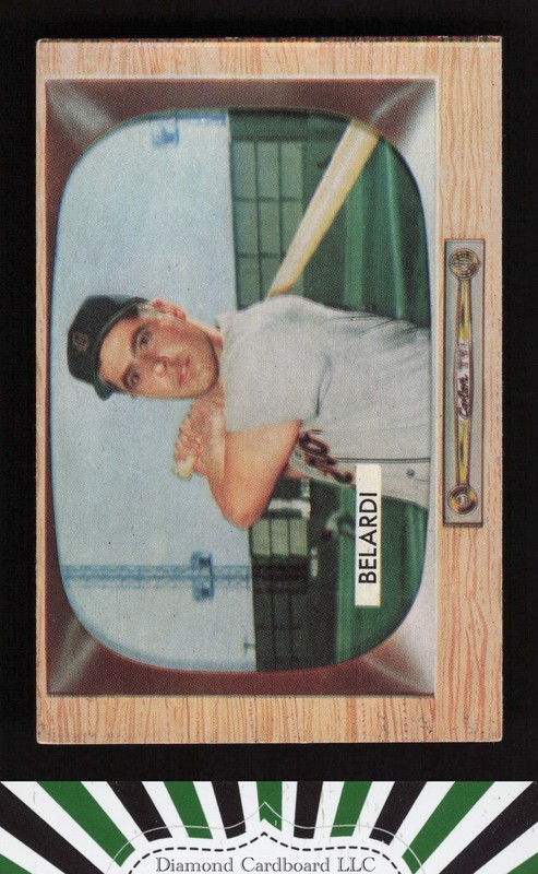 1955 Bowman #36 Wayne Belardi VGEX, front