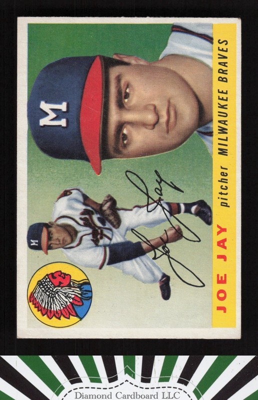 1955 Topps #134 Joe Jay EX f, front