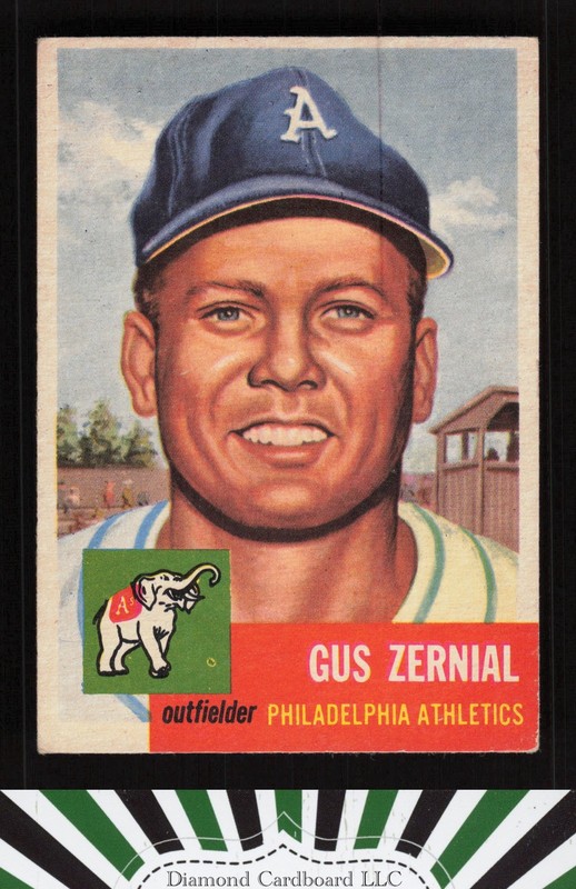1953 Topps #42 Gus Zernial VG+ i, front