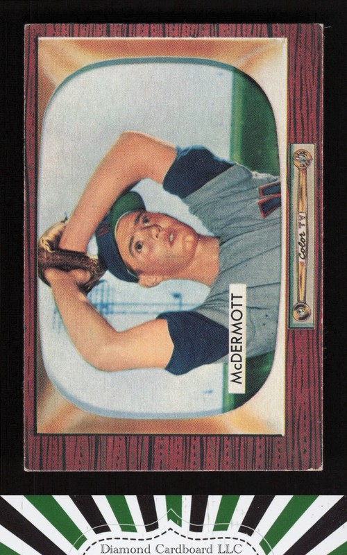 1955 Bowman #165 Maurice McDermott VGEX, front