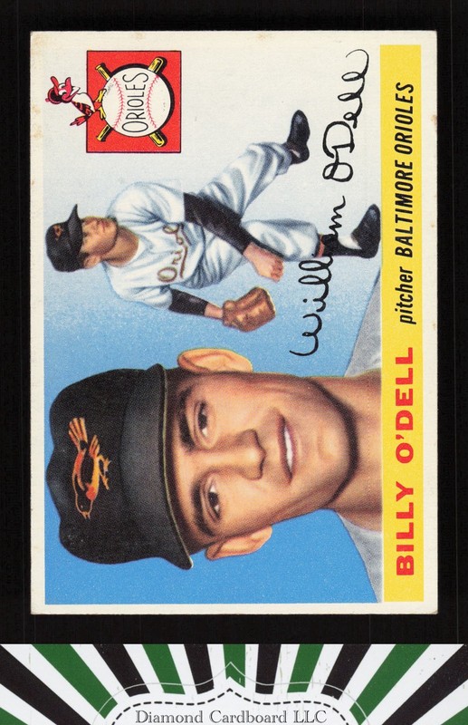 1955 Topps #57 Billy O'Dell VG+ e, front