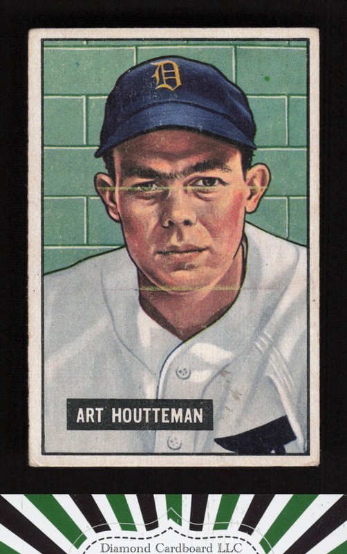 1951 Bowman #45 Art Houtteman GD, front