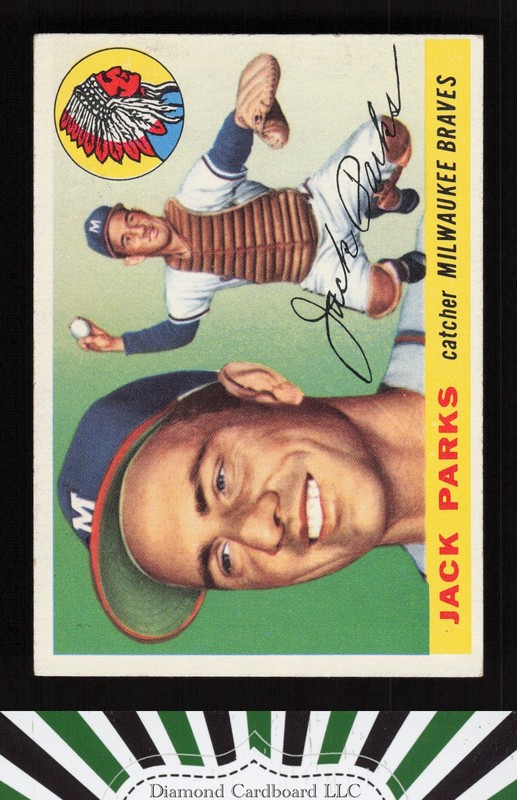 1955 Topps #23 Jack Parks VGEX+ r, front