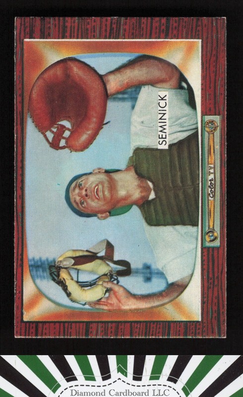 1955 Bowman #93 Andy Seminick EX, front