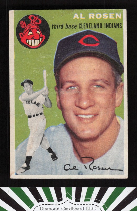 1954 Topps #15 Al Rosen VGEX i, front