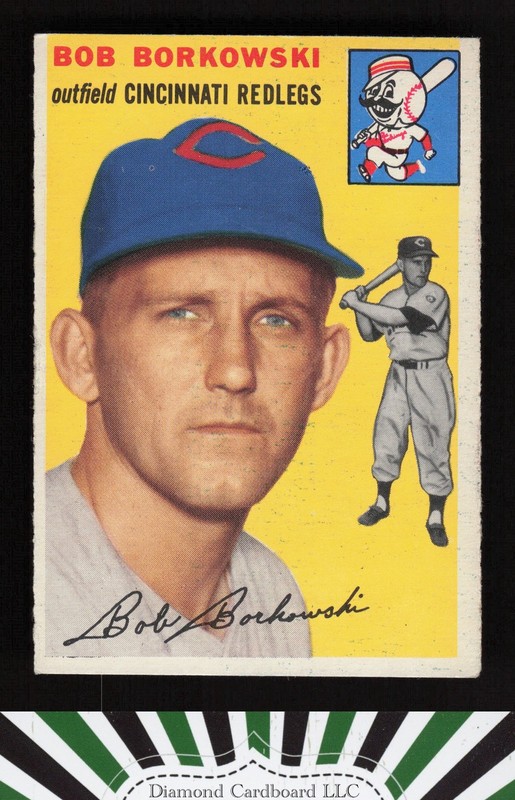 1954 Topps #138 Bob Borkowski VG h, front