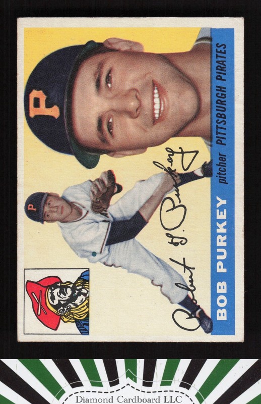 1955 Topps #118 Bob Purkey VG+ e, front