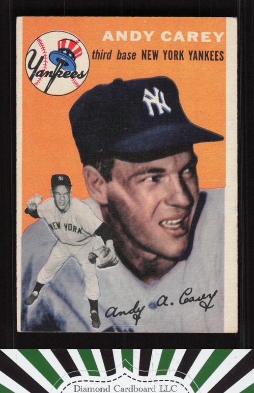 1954 Topps #105 Andy Carey VGEX (MC) a, front