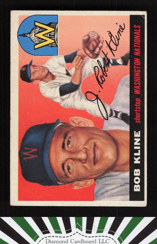 1955 Topps #173 Bob Kline VG+ j, front