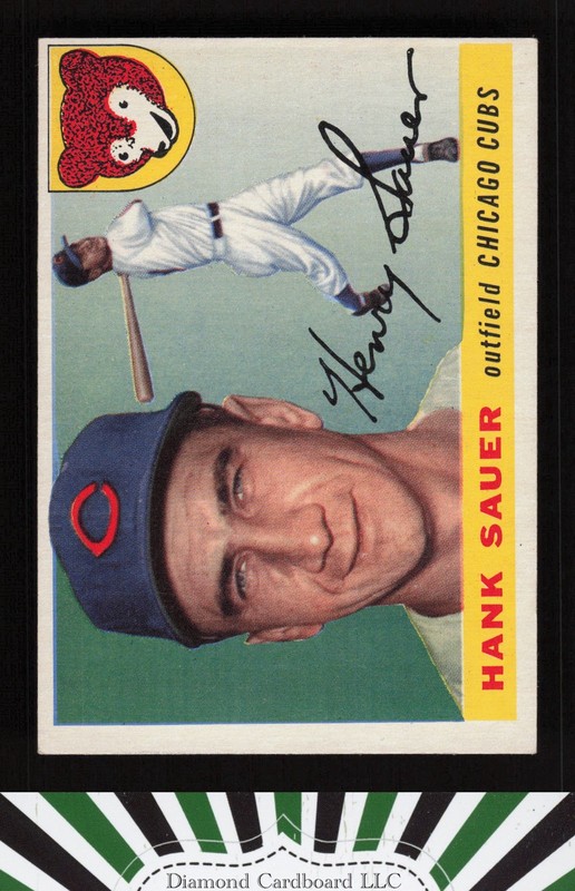 1955 Topps #45 Hank Sauer EX j, front