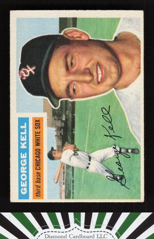 1956 Topps #195 George Kell VGEX+ n, front
