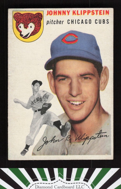 1954 Topps #31 Johnny Klippstein VG+ d, front