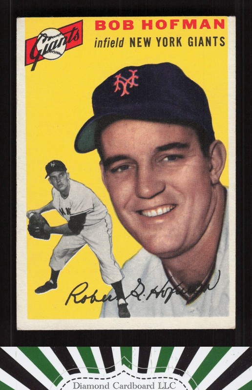 1954 Topps #99 Bobby Hofman EX a, front