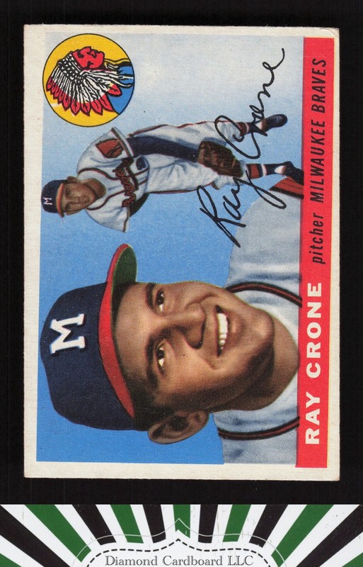 1955 Topps #149 Ray Crone VGEX i, front