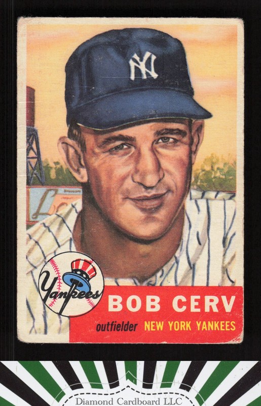 1953 Topps #210 Bob Cerv PR c, front