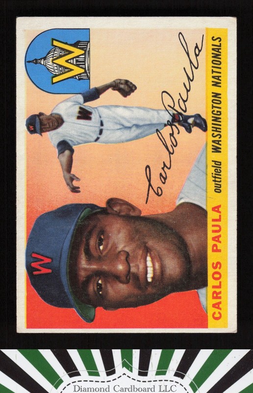 1955 Topps #97 Carlos Paula VGEX n, front