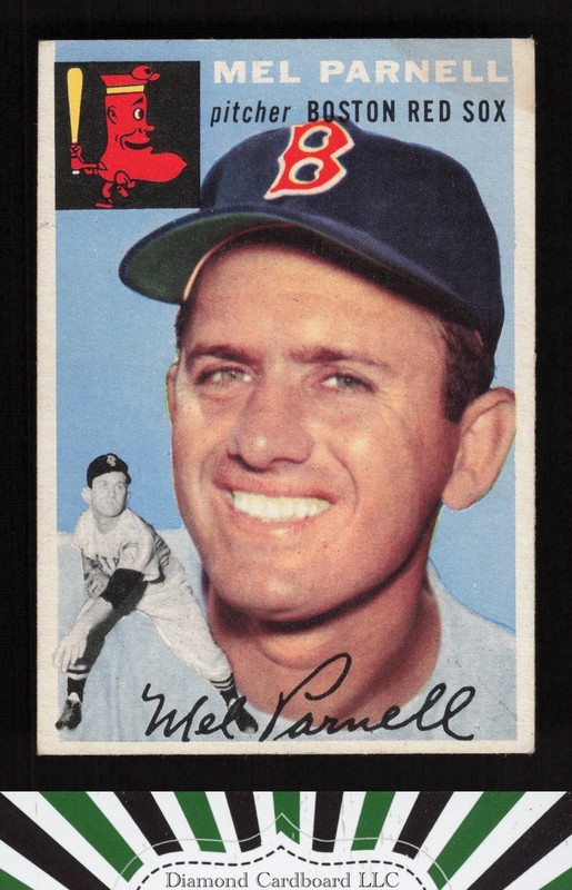 1954 Topps #40 Mel Parnell VGEX (ST) k, front